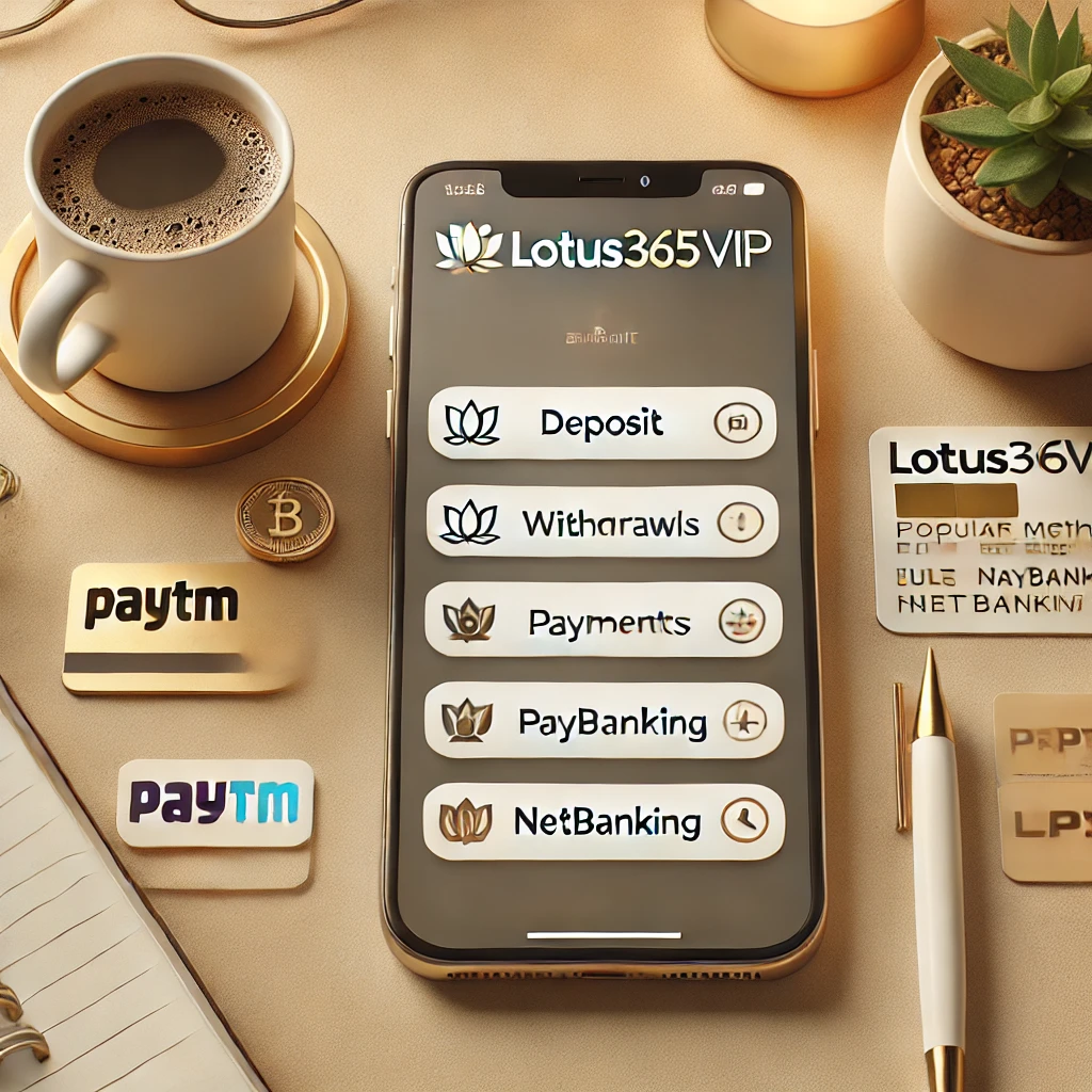 Lotus365vip deposit and withdrawal methods